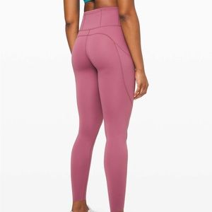 lululemon fast and free leggings size 6, 28 inch inseam